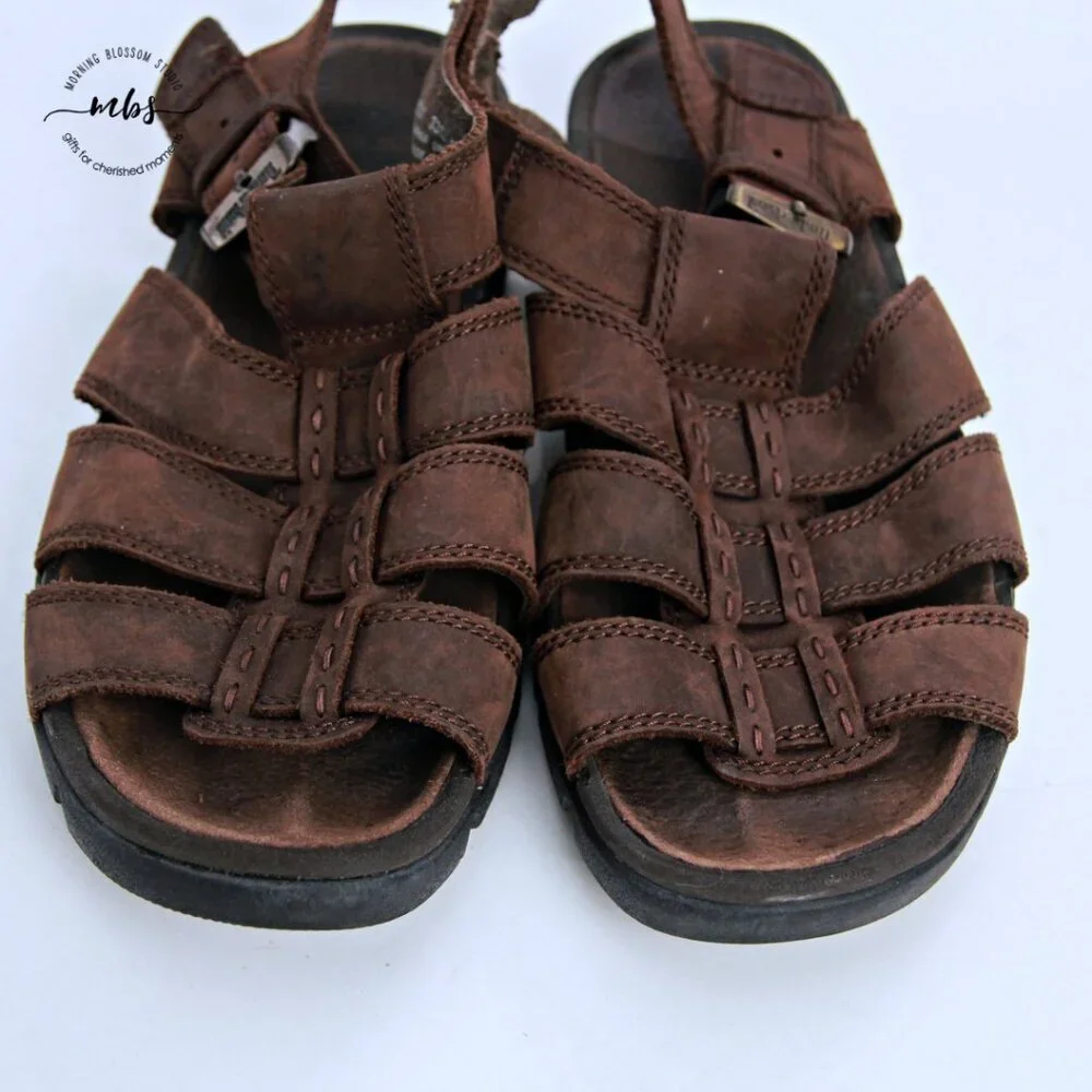 Timberland Leather Sandals‎ Brown Men 11